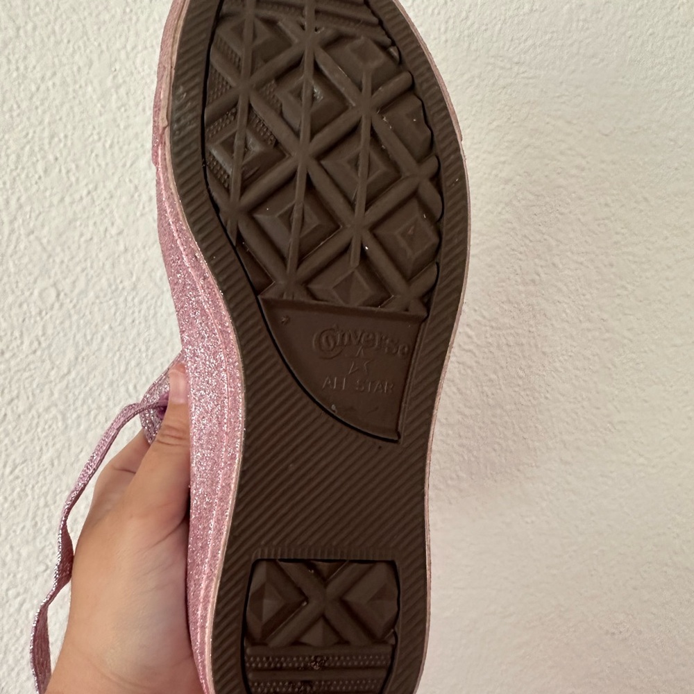 Pink Glitter Converse - Picture 2 of 4